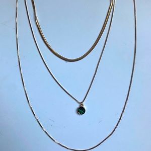 H&M layered gold necklace
